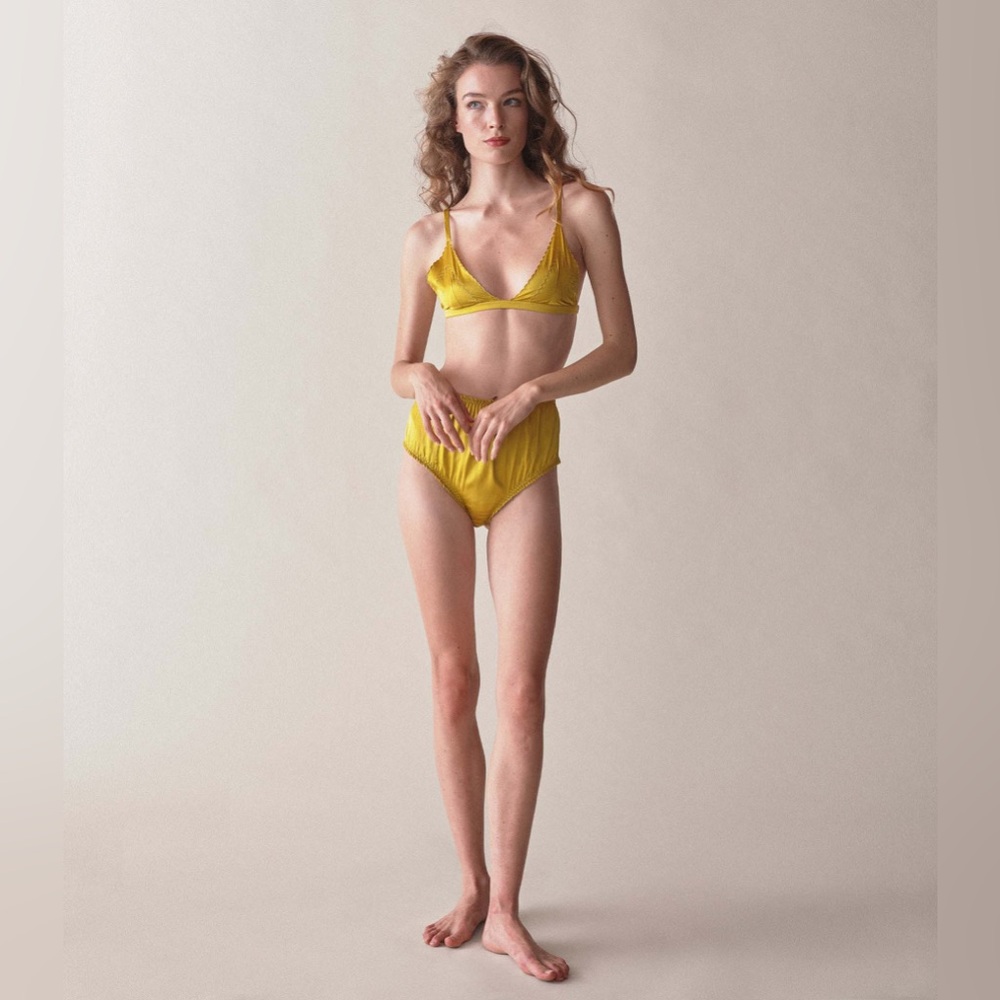 NWT Doen Naomi silk panty moss xxs